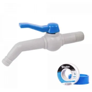 Канелка на 45° 1/2“ за маркуч 13-19mm, дължина 17cm, с PTFE лента – комплект