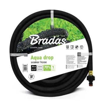 Маркуч сълзящ (дъждовален) AQUA-DROP 1/2″ – 7.5m с конектори