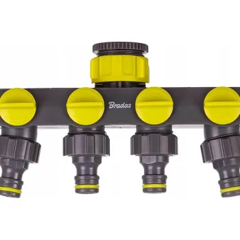 Разпределител за вода 4-пътен със стоп 3/4″-1″ LIME LINE
