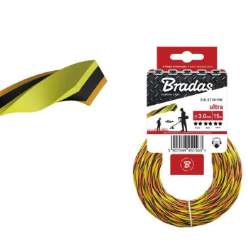 Корда за косачка тример трислойна ULTRA L3 twist, 3.0mm x 15m
