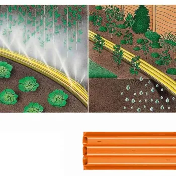 Разпръскващ маркуч, оранжев ,,SPRITZ HOSE“ 1/2″ – 7.5m с конектори