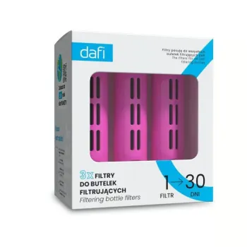Комплект 3 розови филтъра за филтрираща бутилка Dafi SOFT и SOLID