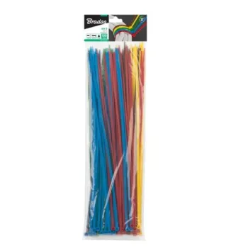 Кабелни връзки COLOUR MIX, 4.8 x 300mm – 100 бр.