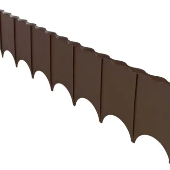 Кафяв декоративен бордюр за градина Border edge 59х11.6 cm комплект от 10 бр.