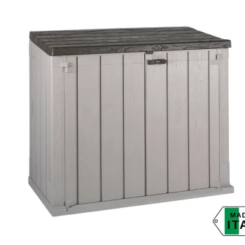 Шкаф за градински инструменти Stora way, 842 л, 130х75х111см, таупе/антрацит