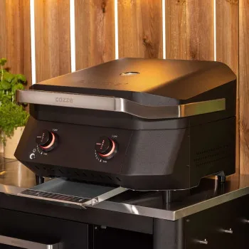 Газов грил Cozze G-500, 2 зони, чегунена решетка и капак, 5.0 kW