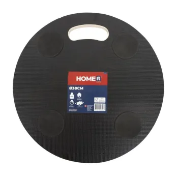Мултифункционална поставка с колелца , Home It, фурнир, кръгла, ф38 см