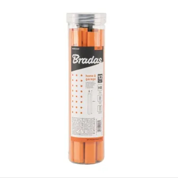 Комплект строителени дърводелски моливи Bradas HB octagon 12 бр. и острилка