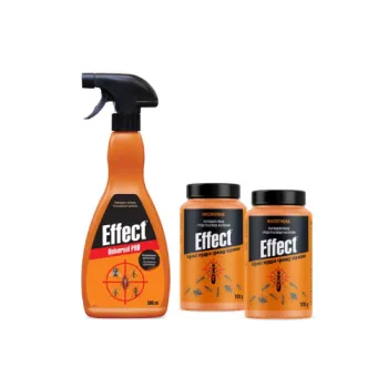 Комплект Effect против насекоми, мравки и хлебарки – спрей Universal PRO 500 мл + 2 бр. пудра