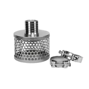 Смукателна цедка Bradas за смукателен маркуч Ф 50mm / 1″ с 2 включени скоби