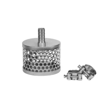 Смукателна цедка Bradas за смукателен маркуч Ф 25mm / 1″ с 2 включени скоби